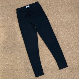 Everlane Cashmere Travel Sweat pant leggings, Black, Size: XS